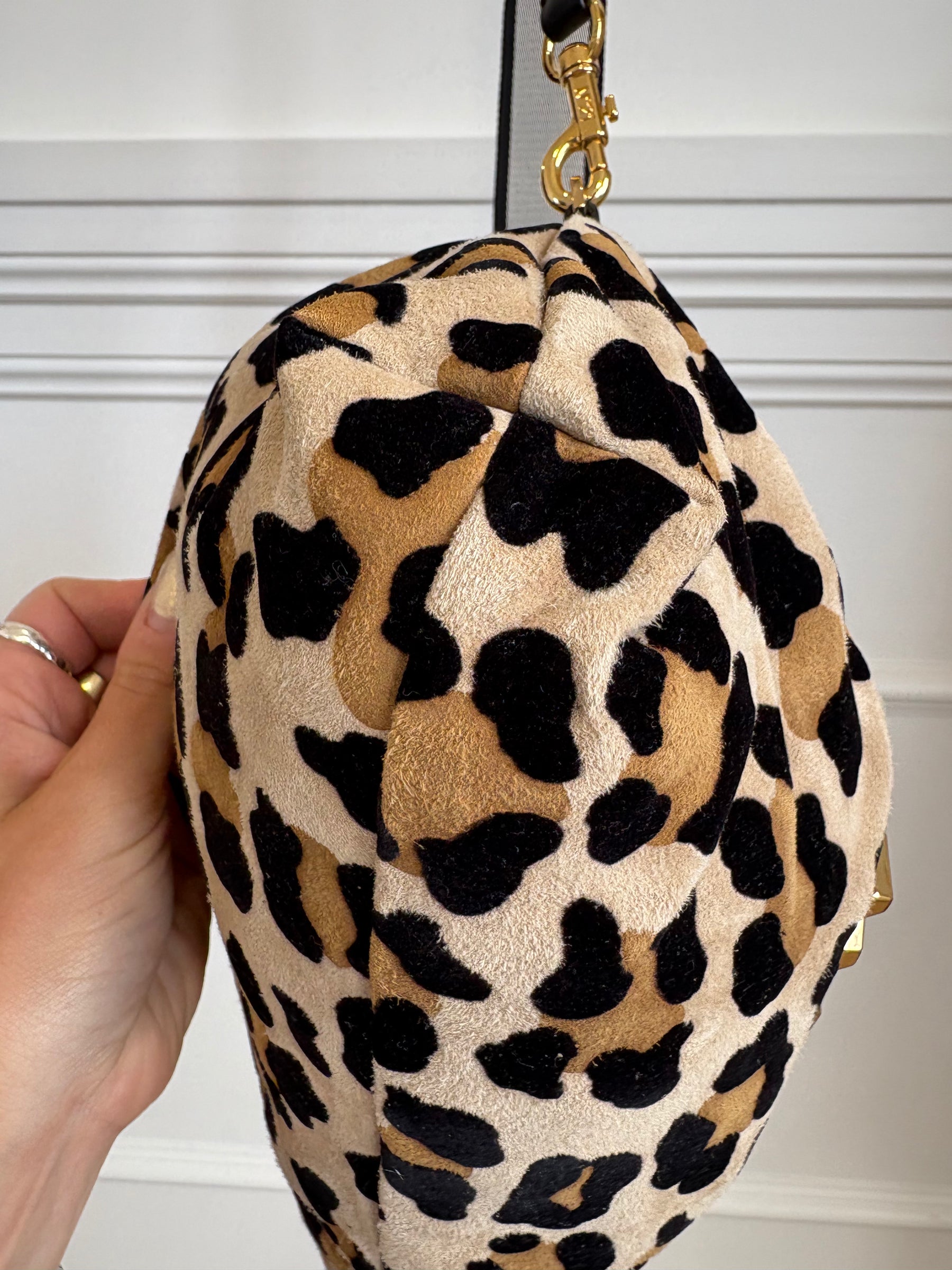 N 21 Leopard Logo Drawstring Pouch Bag