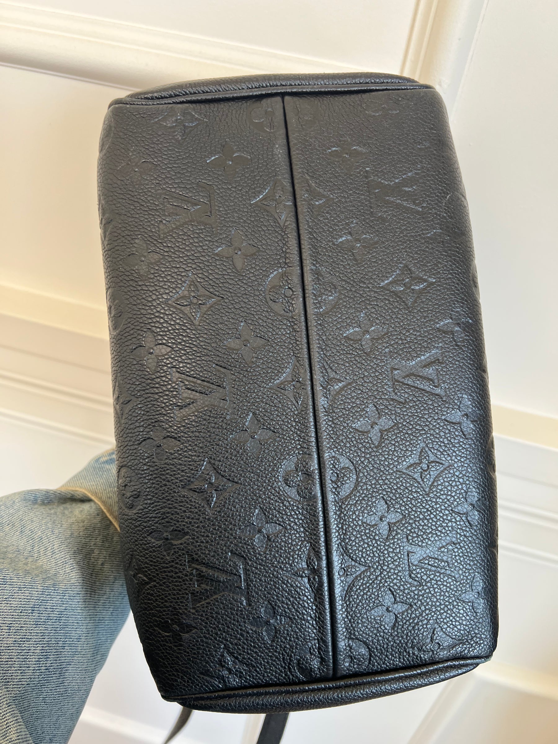 Louis Vuitton Black Empreinte Leather Speedy 25