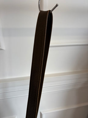 Chanel Chocolate Brown Grained Leather Bucket Bag