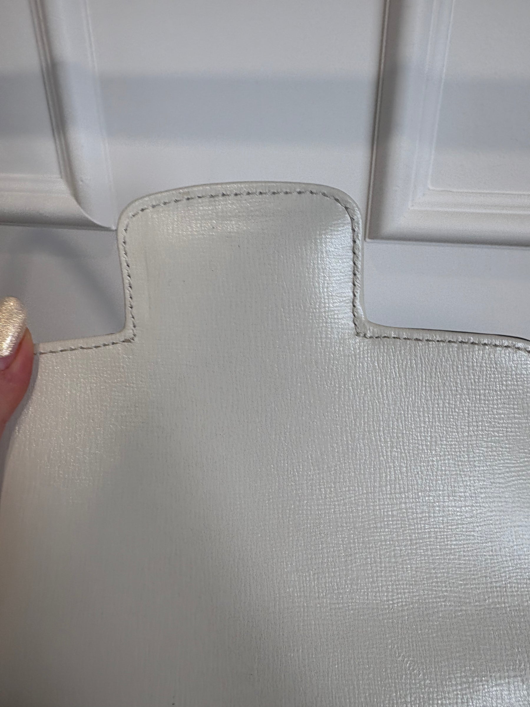 Gucci White Horsebit 1955 Medium Shoulder Bag