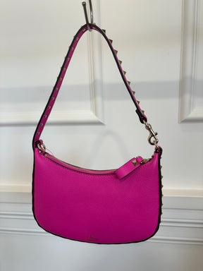 Valentino Garavani Pink Leather Rockstud Mini Shoulder Bag