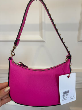 Valentino Garavani Pink Leather Rockstud Mini Shoulder Bag