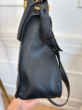 Chloé Black Leather Medium Marcie Carry Bag