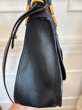 Chloé Black Leather Medium Marcie Carry Bag