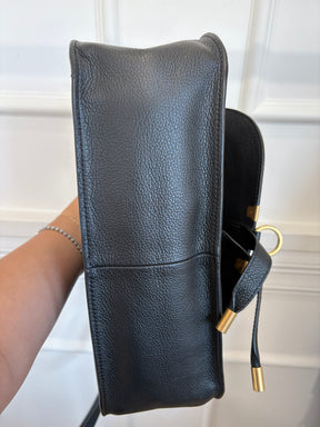 Chloé Black Leather Medium Marcie Carry Bag