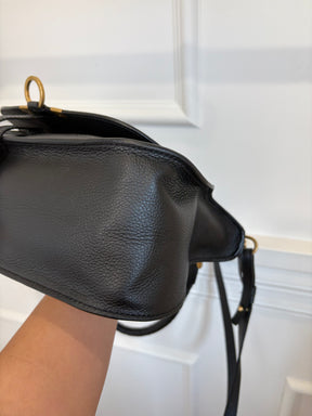 Chloé Black Leather Medium Marcie Carry Bag