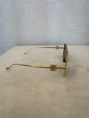 Loewe Refined Metal Sunglasses Gold Tone