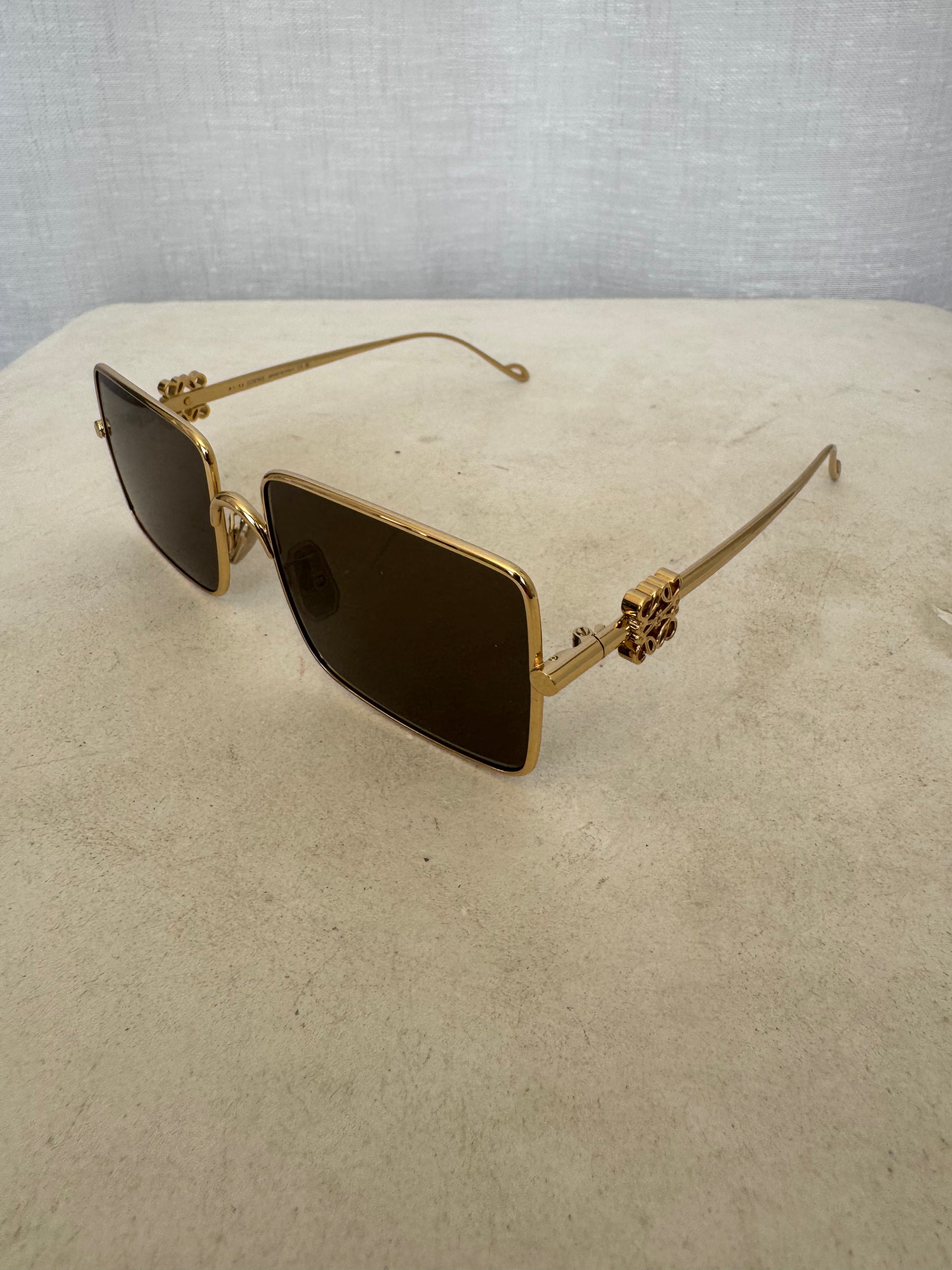 Loewe Refined Metal Sunglasses Gold Tone