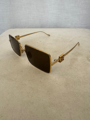 Loewe Refined Metal Sunglasses Gold Tone