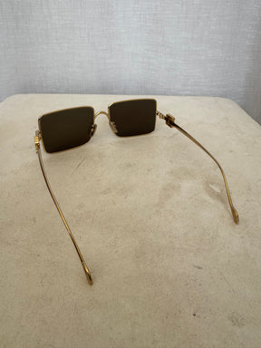 Loewe Refined Metal Sunglasses Gold Tone