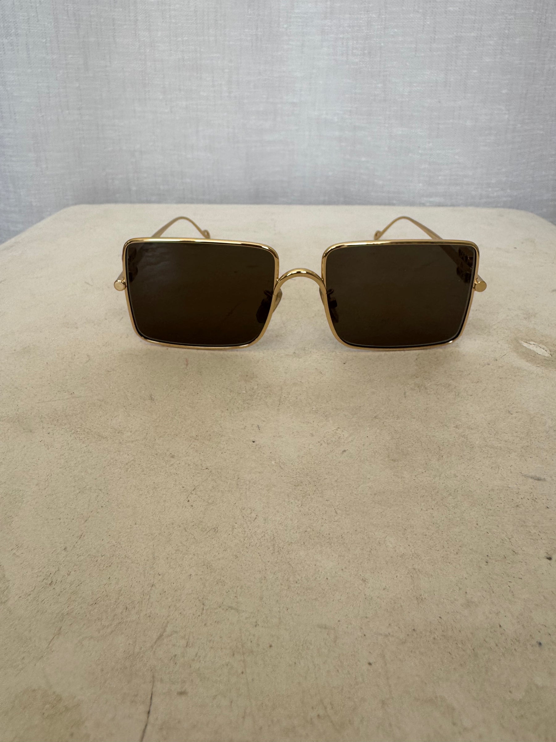 Loewe Refined Metal Sunglasses Gold Tone