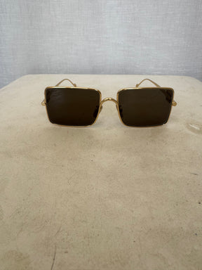 Loewe Refined Metal Sunglasses Gold Tone
