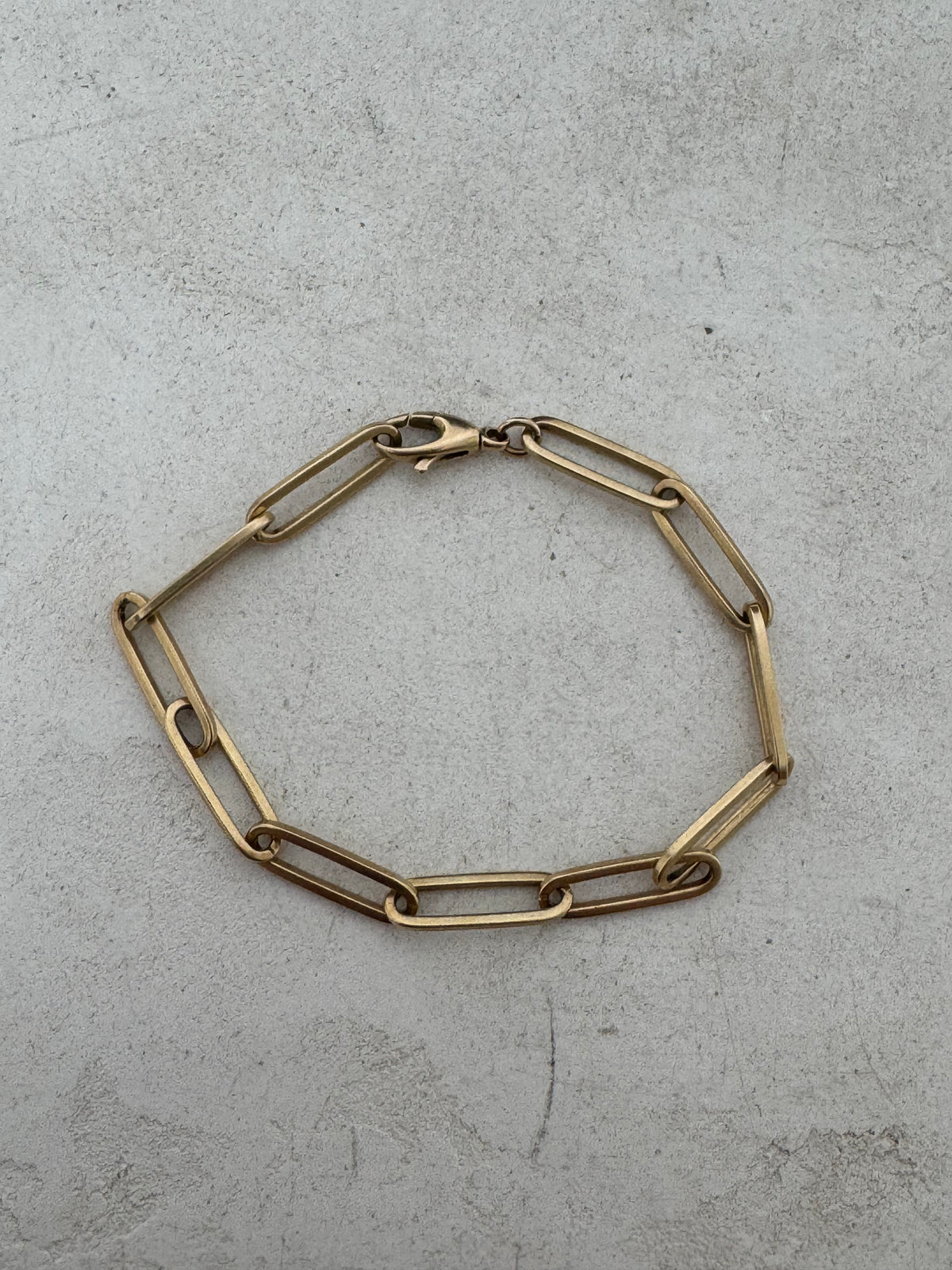 Jennifer Fisher Large Long Link Charm Bracelet in 14K Yellow Gold, 17.5cm