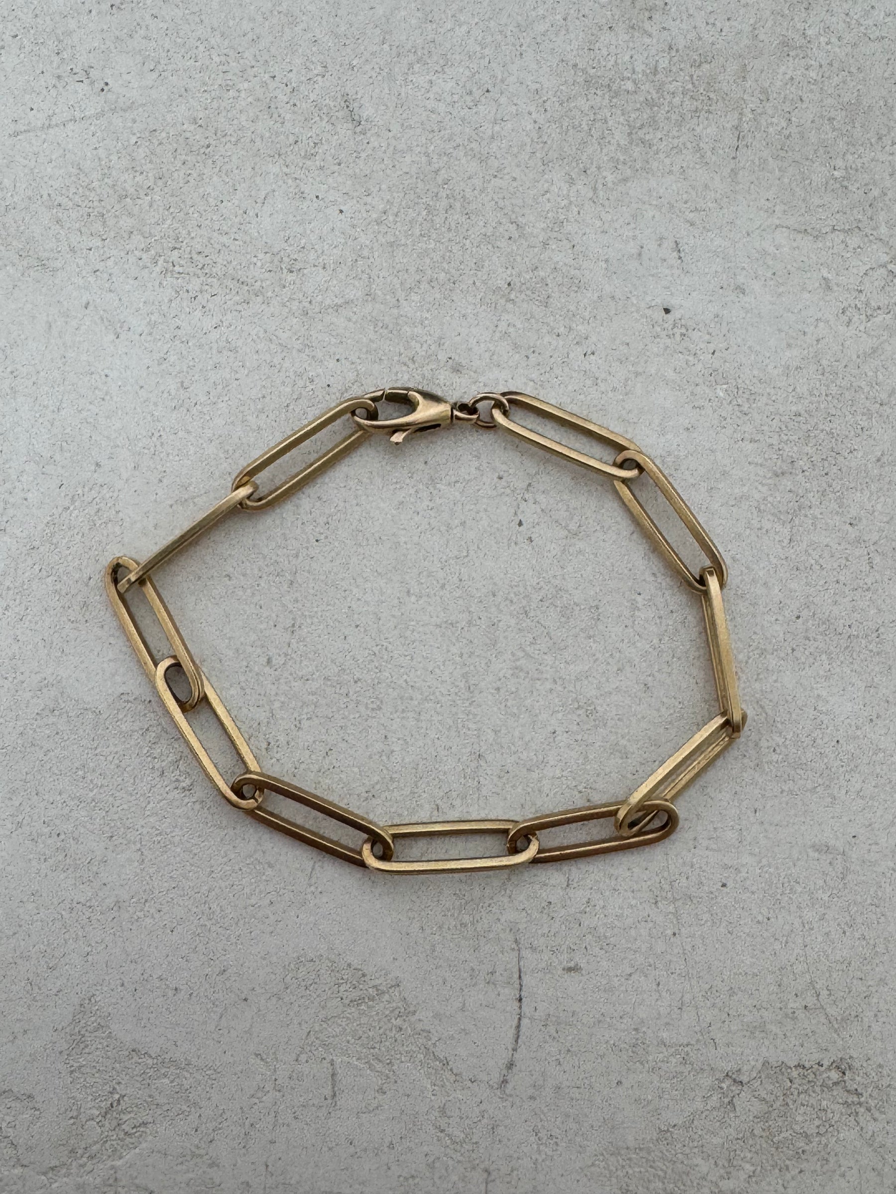 Jennifer Fisher Large Long Link Charm Bracelet in 14K Yellow Gold, 17.5cm