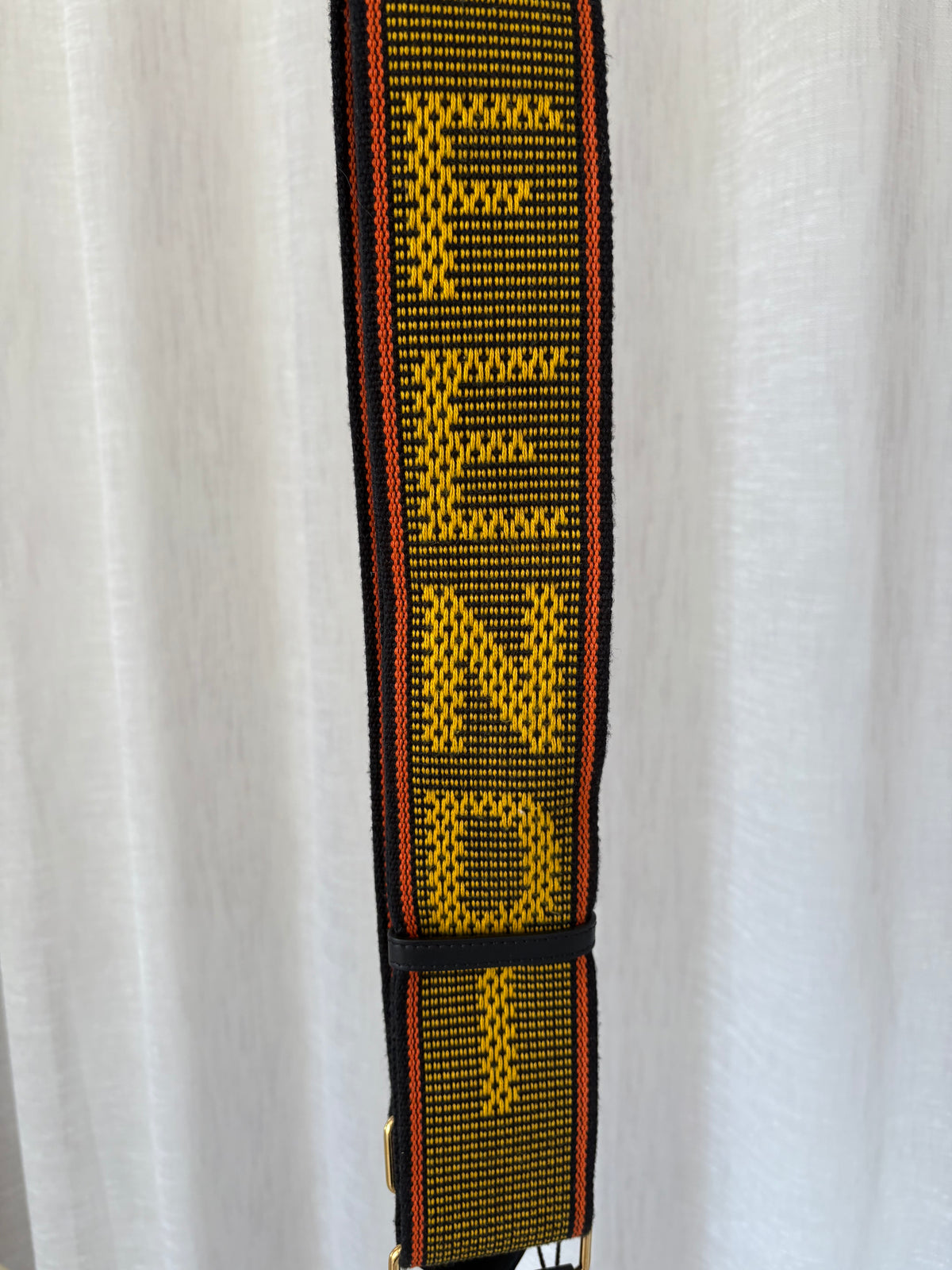 Fendi Bag Strap Black Yellow