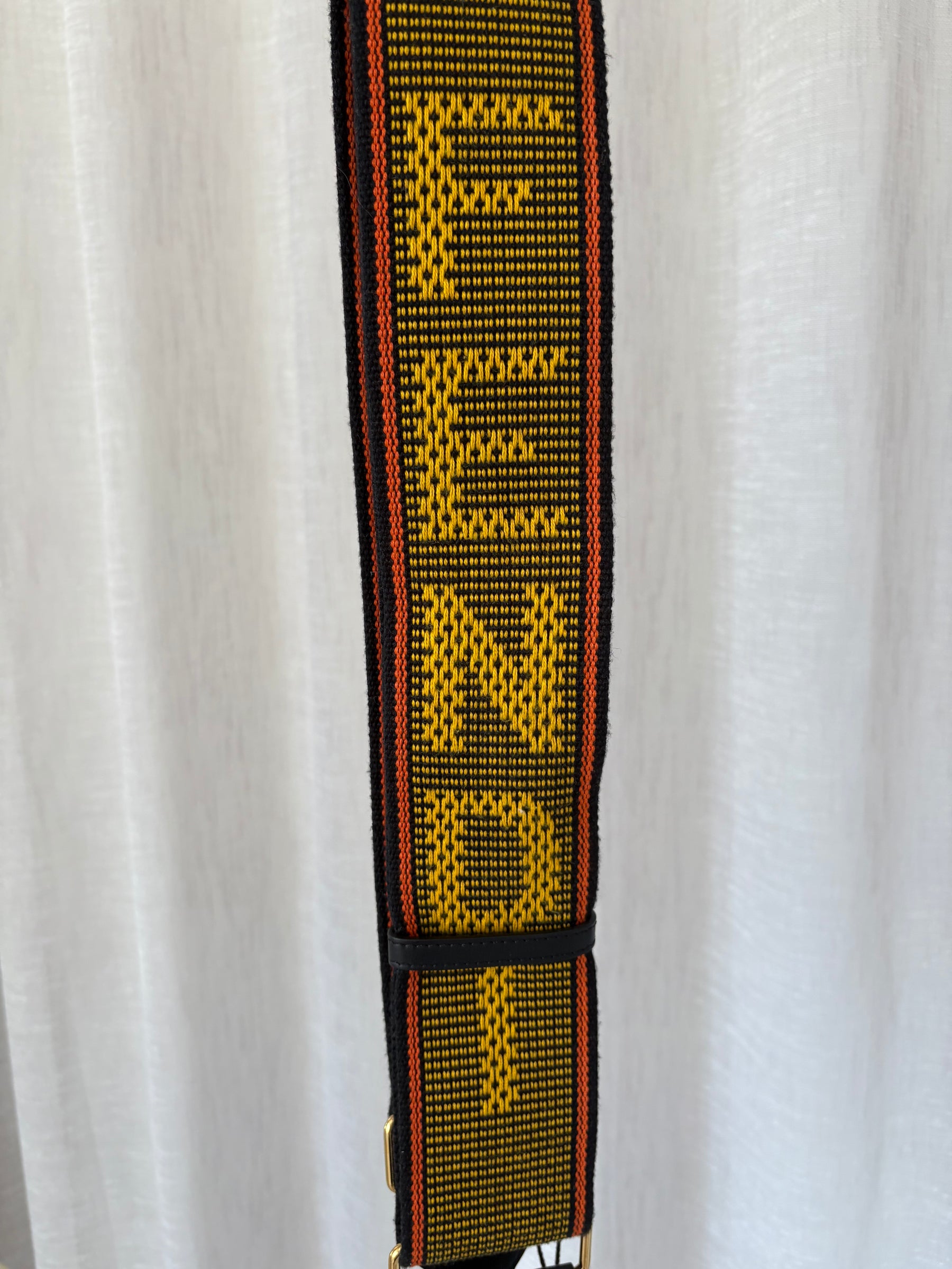 Fendi Bag Strap Black Yellow