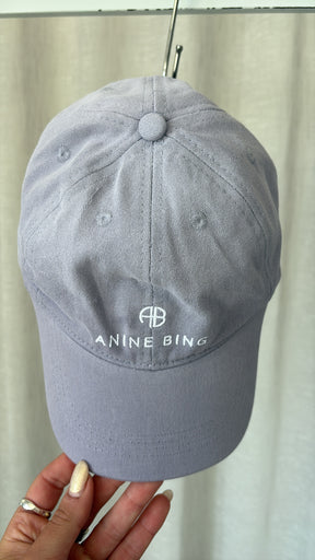Anine Bing Lilac Logo Cap