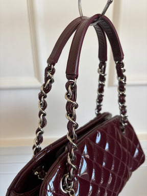 Chanel Purple Patent Leather Mademoiselle Shoulder Bag