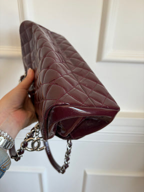 Chanel Purple Patent Leather Mademoiselle Shoulder Bag