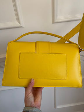 Jacquemus Le Grand Bambino Bag Yellow With Shoulder Strap