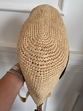 Loewe Raffia Split Crossbody Bag With Strap