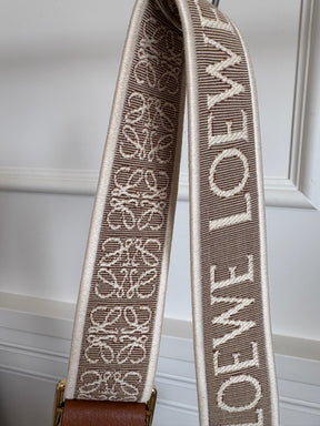 Loewe Raffia Split Crossbody Bag With Strap