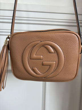 Gucci Beige Leather Soho Disco Bag