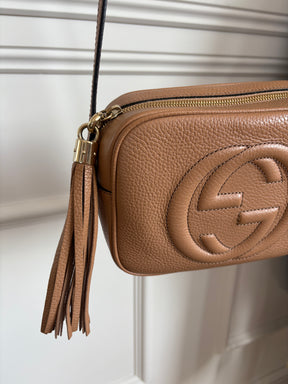 Gucci Beige Leather Soho Disco Bag