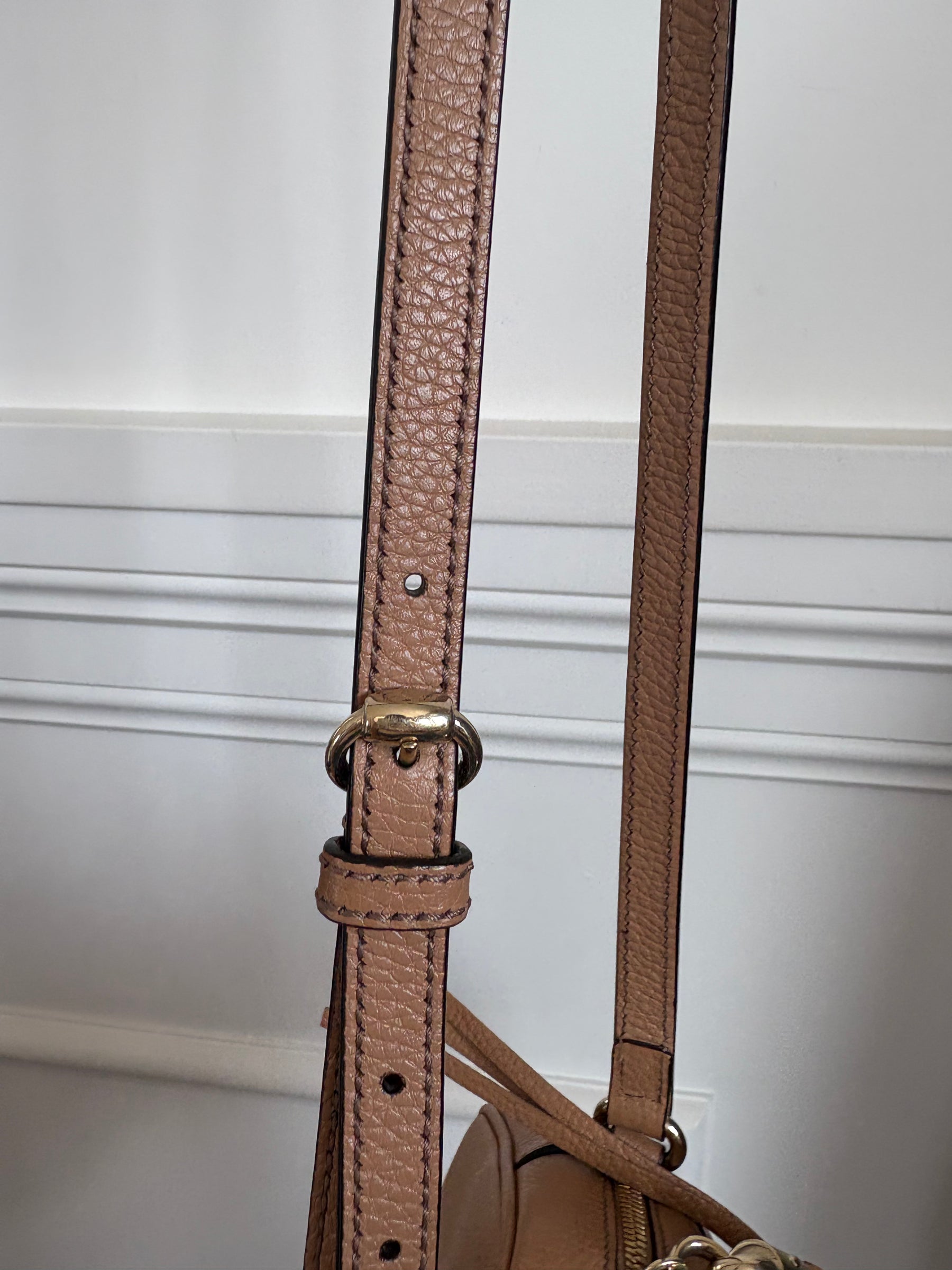 Gucci Beige Leather Soho Disco Bag