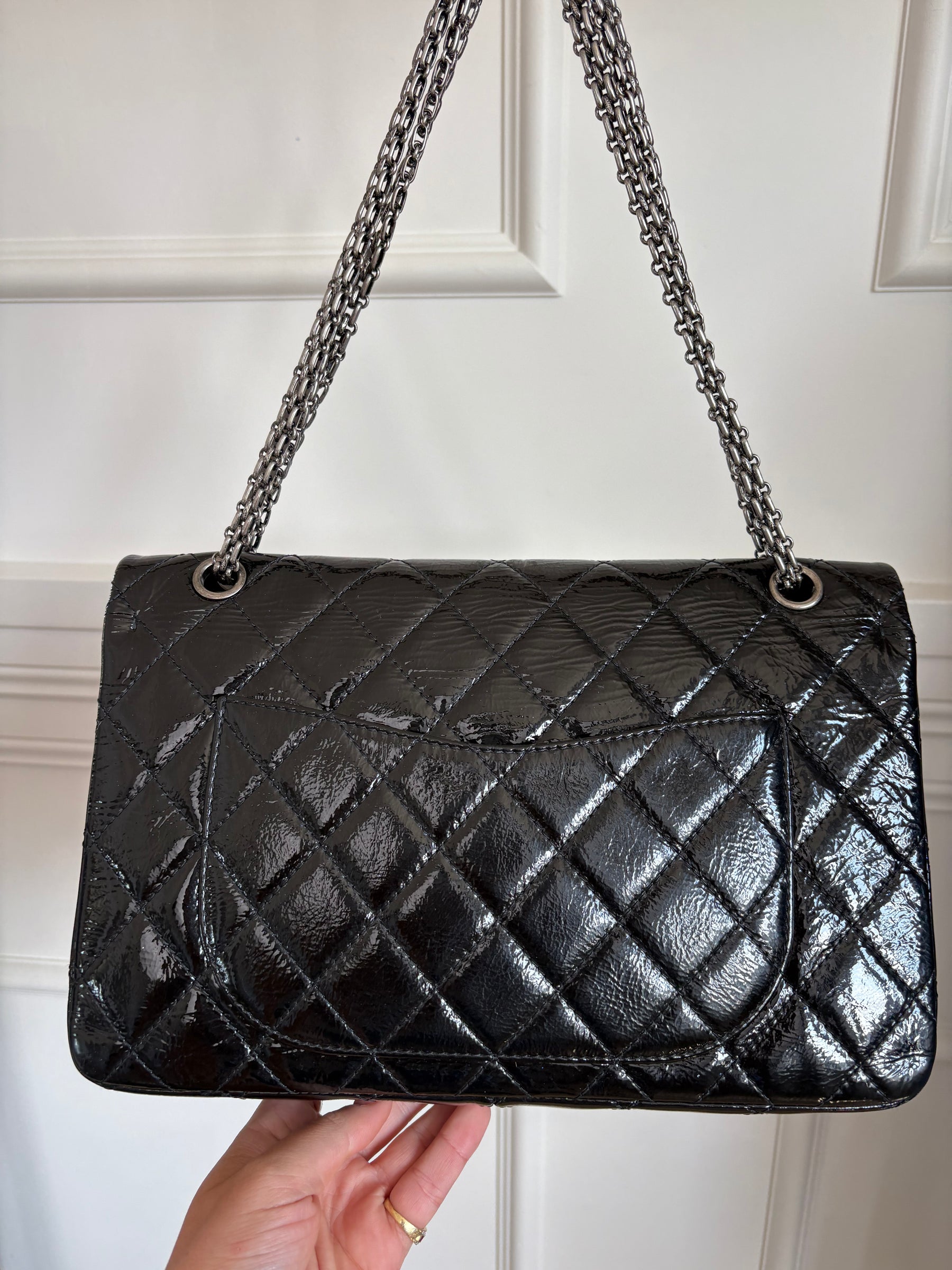 Chanel 2.55 Reissue Patent Leather Handbag Jumbo