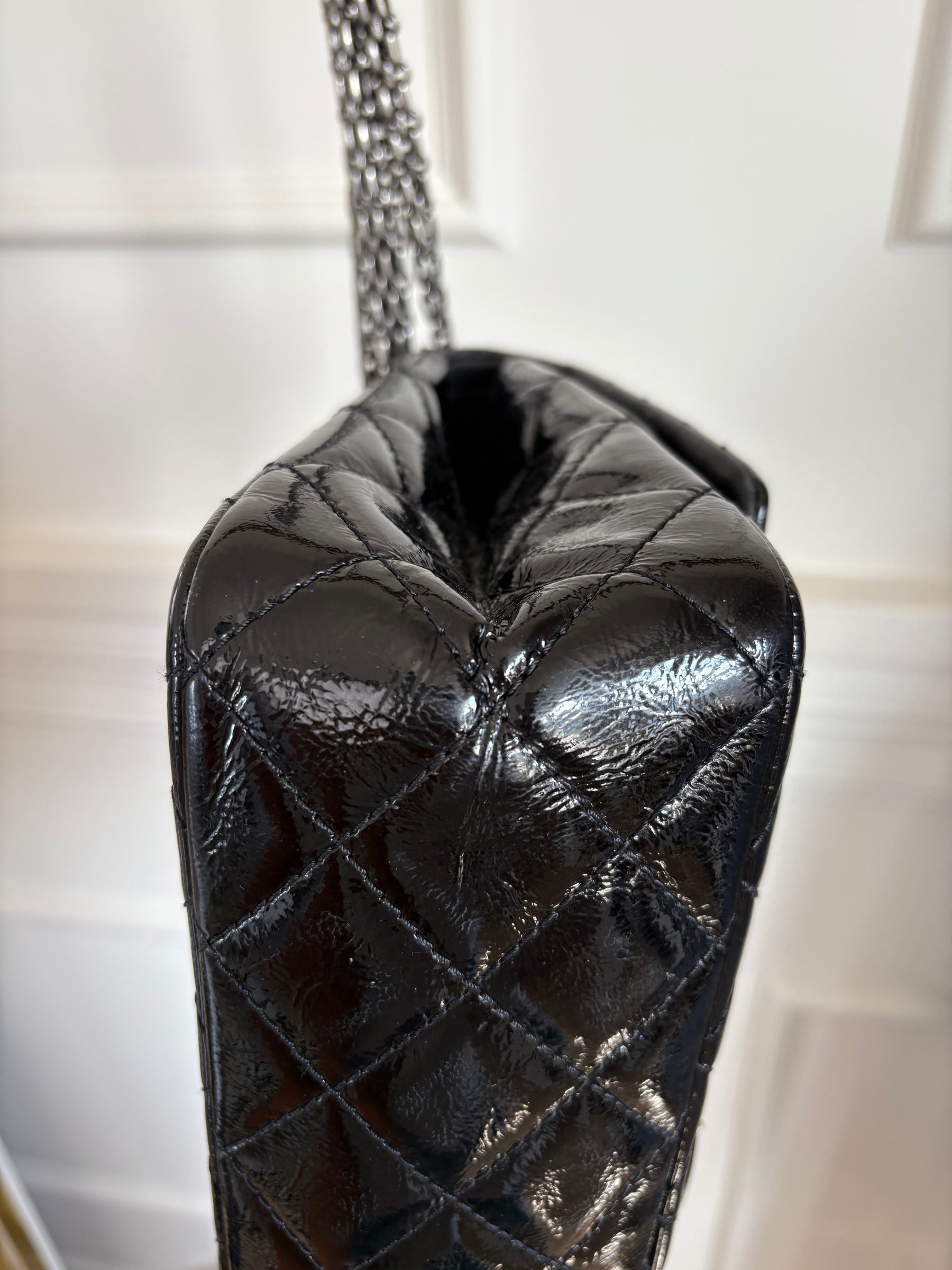 Chanel 2.55 Reissue Patent Leather Handbag Jumbo