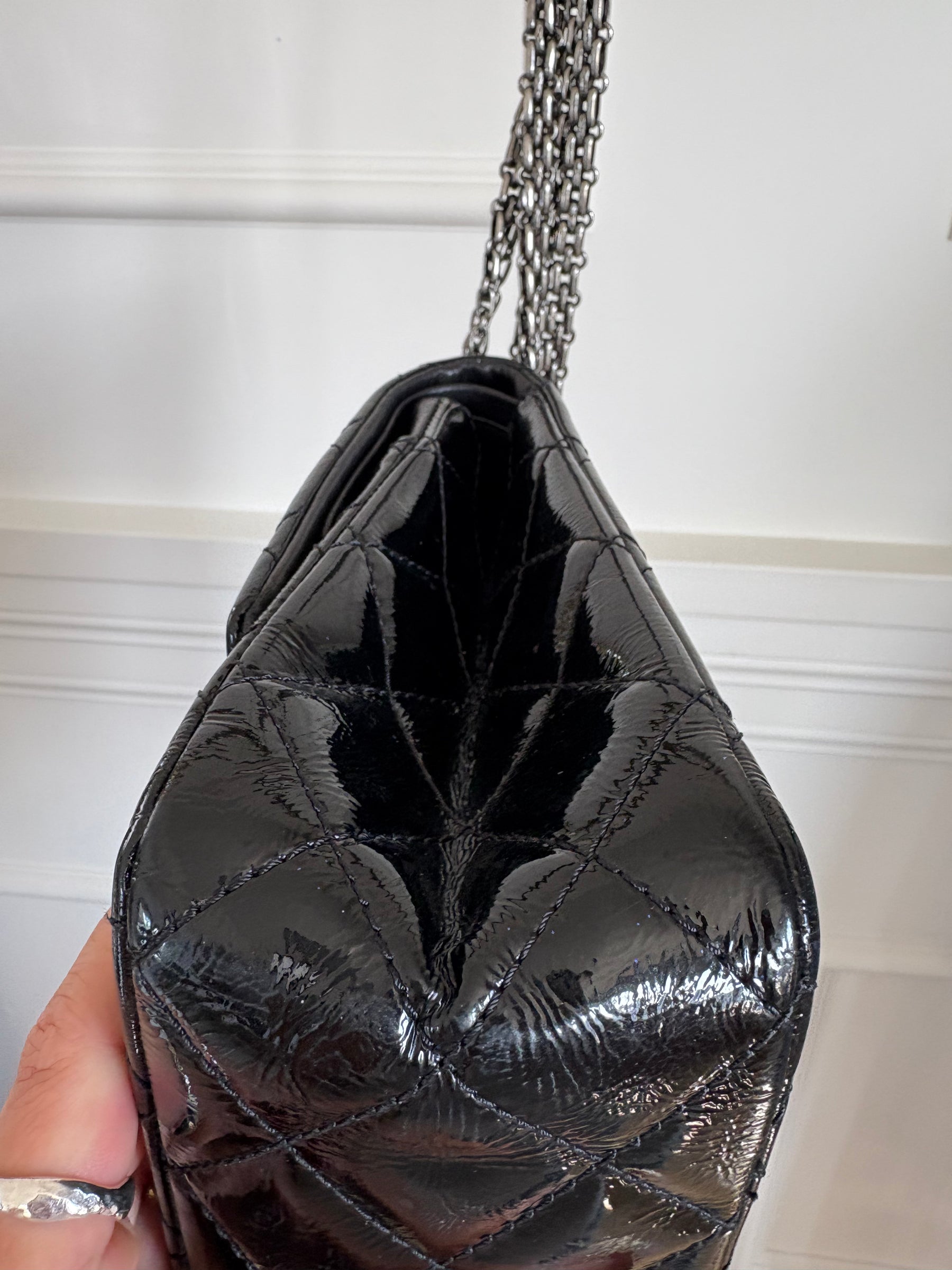 Chanel 2.55 Reissue Patent Leather Handbag Jumbo