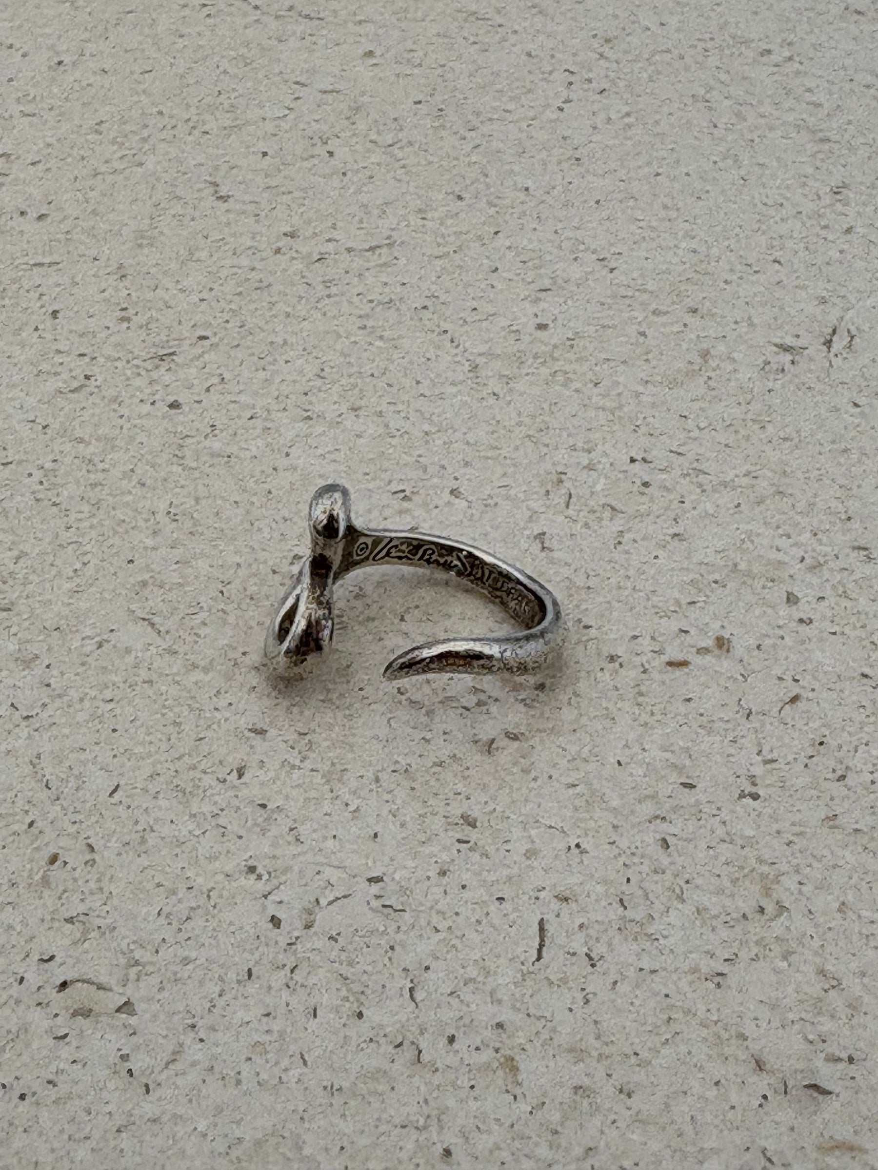 Tiffany & Co. Sterling Silver Open Heart Ring