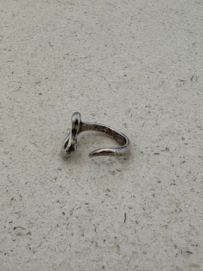 Tiffany & Co. Sterling Silver Open Heart Ring