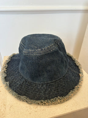 Celine Denim Bucket Hat, M