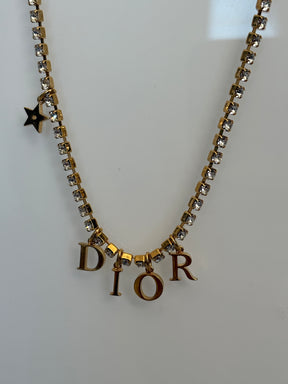 Dior (R)evolution Necklace Gold Silver Tone Crystals