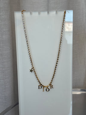 Dior (R)evolution Necklace Gold Silver Tone Crystals