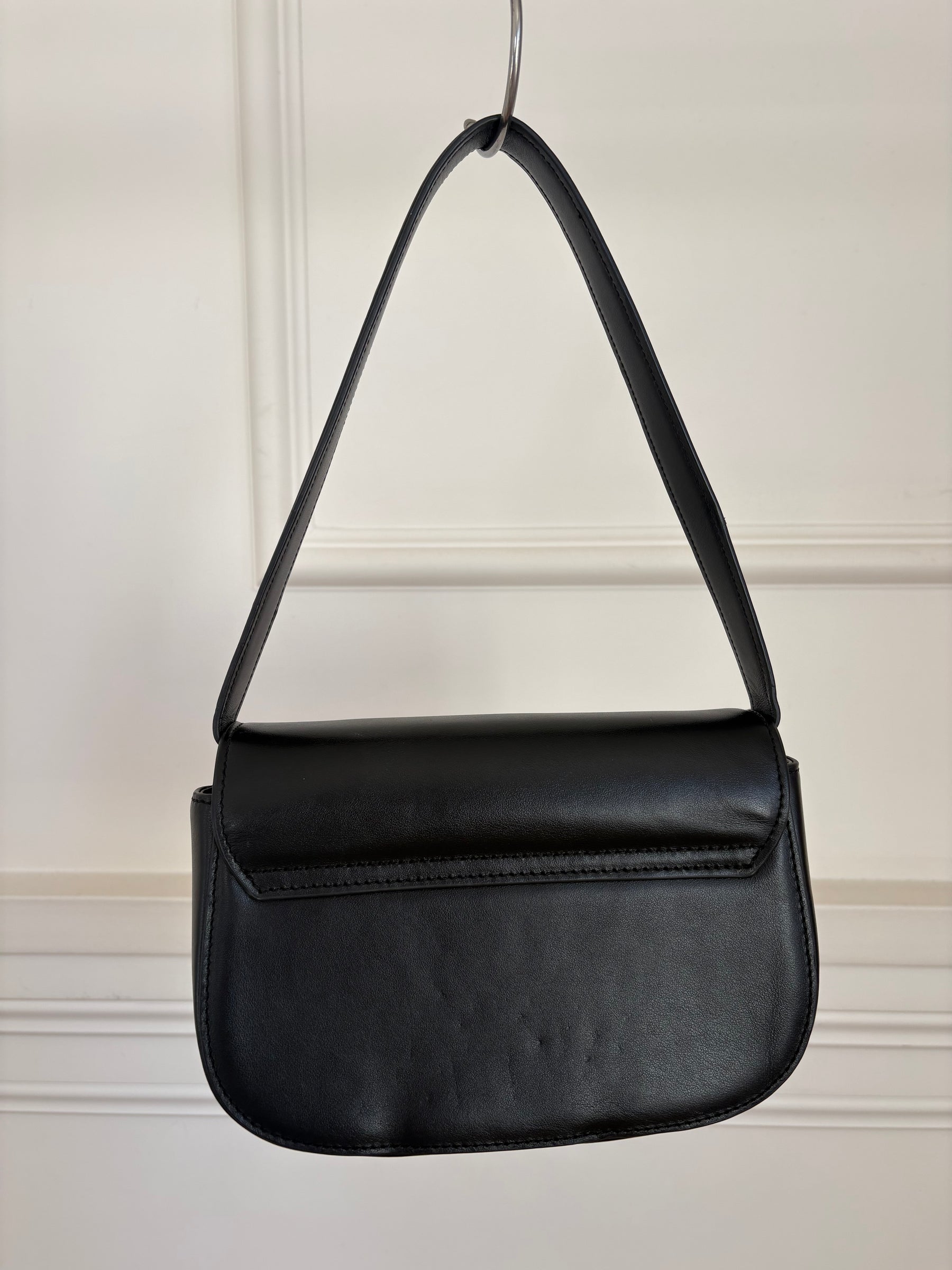 Diesel Black Leather IDR-Iconic Shoulder Bag