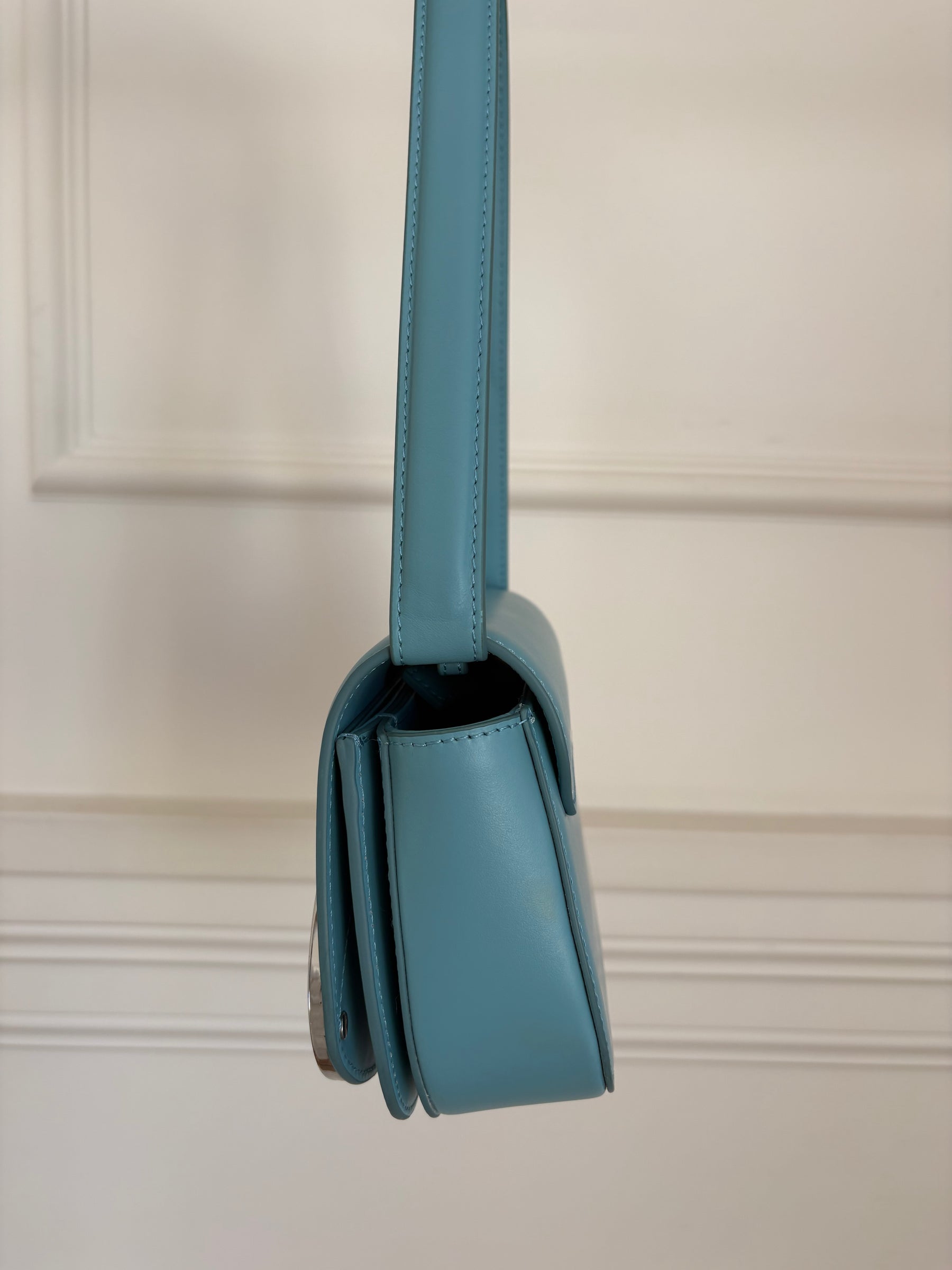 Diesel Blue Leather IDR-Iconic Shoulder Bag