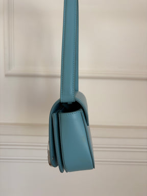 Diesel Blue Leather IDR-Iconic Shoulder Bag