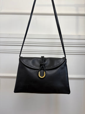 Bottega Veneta Black Leather Medium Liberta Bag