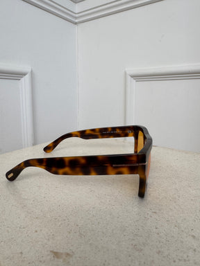 Tom Ford Tortoiseshell Flat Top Sunglasses