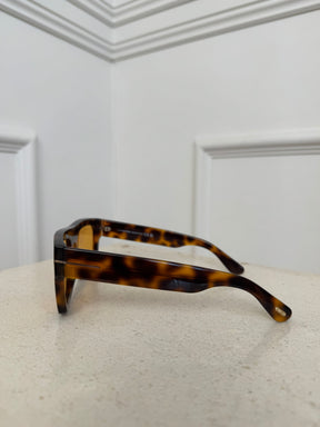 Tom Ford Tortoiseshell Flat Top Sunglasses
