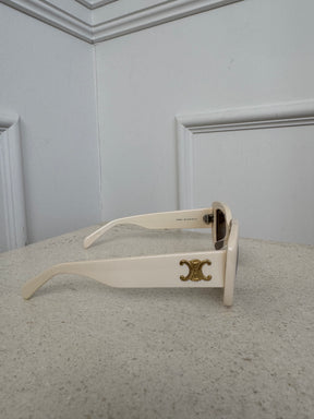 Celine Triomphe XL 01 Sunglasses in Acetate Cream
