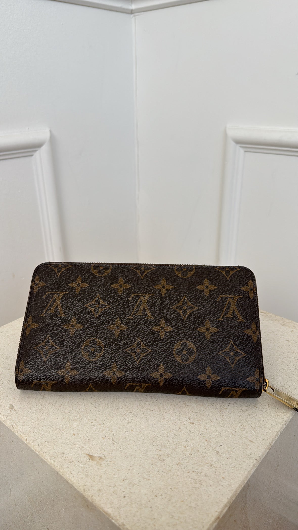 Louis Vuitton Canvas Monogram Zippy Organiser *Hot stamped with S.J.A*