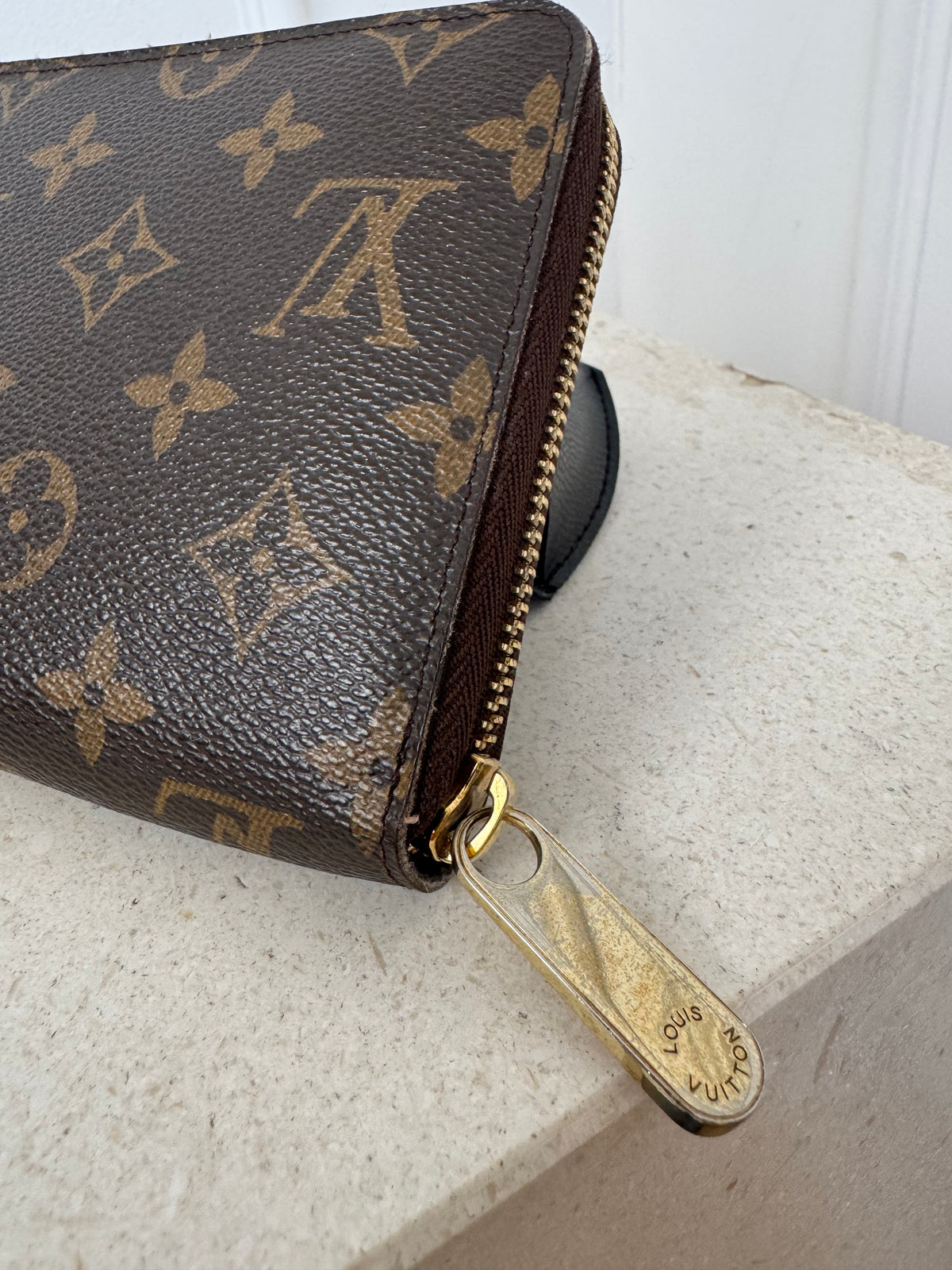 Louis Vuitton Canvas Monogram Zippy Organiser *Hot stamped with S.J.A*