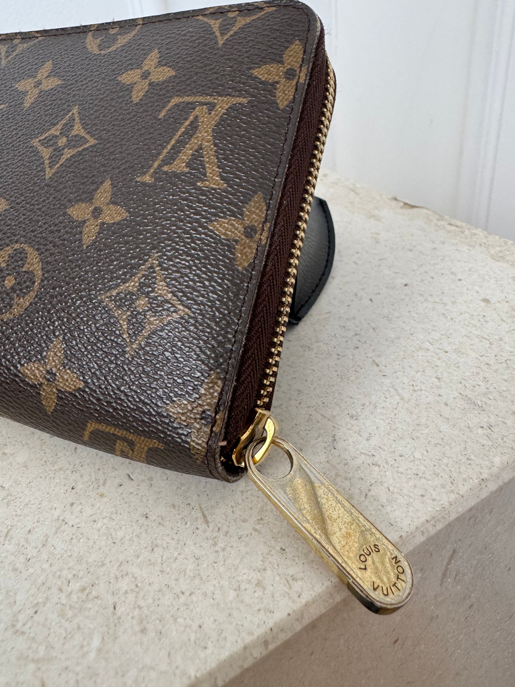 Louis Vuitton Canvas Monogram Zippy Organiser *Hot stamped with S.J.A*