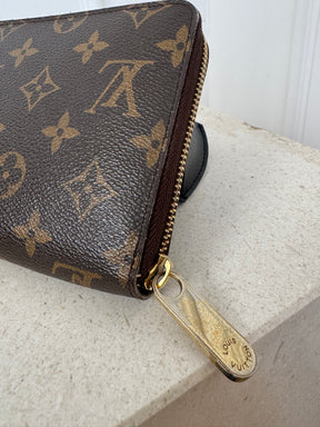 Louis Vuitton Canvas Monogram Zippy Organiser *Hot stamped with S.J.A*
