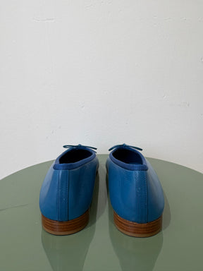 Chanel Ballet Flats In King Fisher Blue, 37.5 C