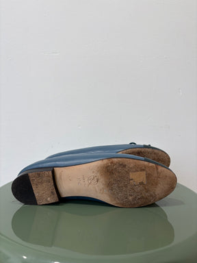 Chanel Ballet Flats Green Blue, 37.5 C